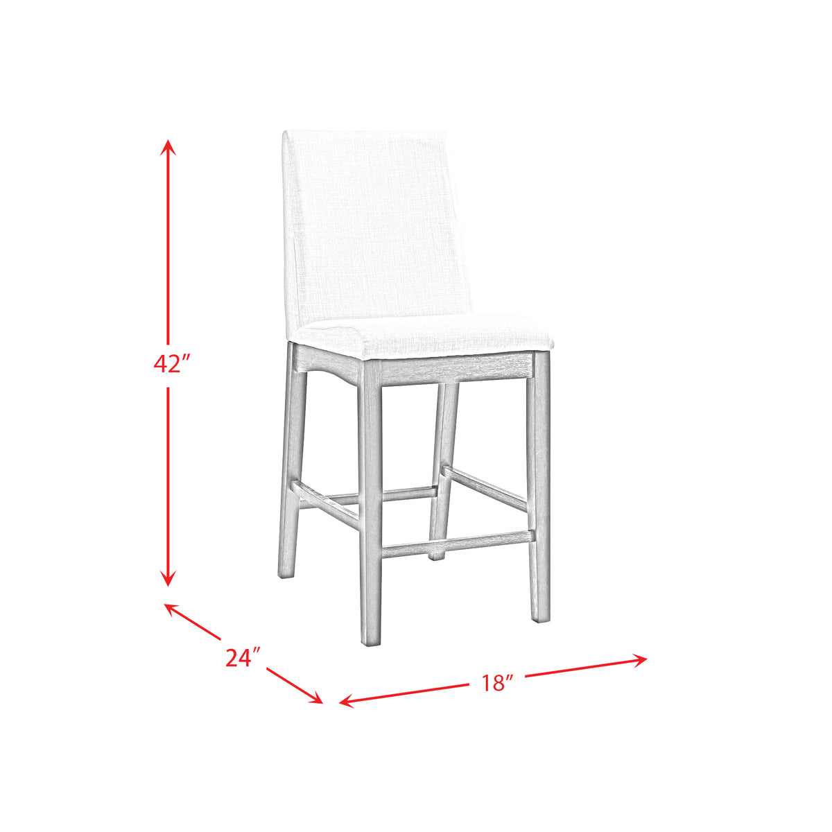 Dapper Rectangular Counter Dining 5PC Set-Table and Four Chairs - Jack’s Furniture and More (Laredo, TX)