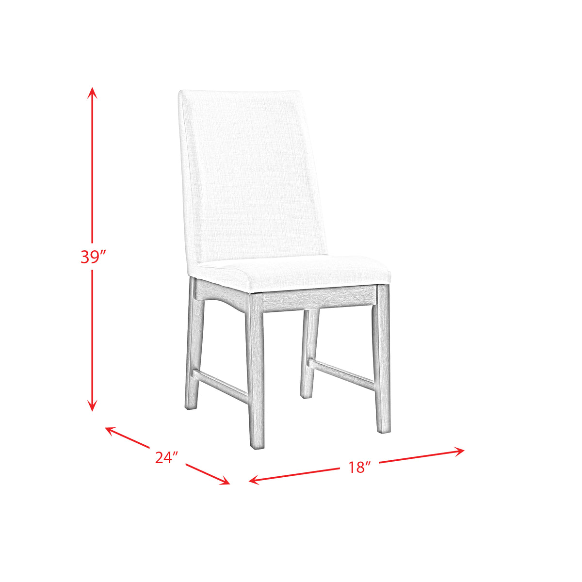Dapper 5PC Rectangular Standard Height Dining Set in Walnut-Table & Four Chairs - Jack’s Furniture and More (Laredo, TX)