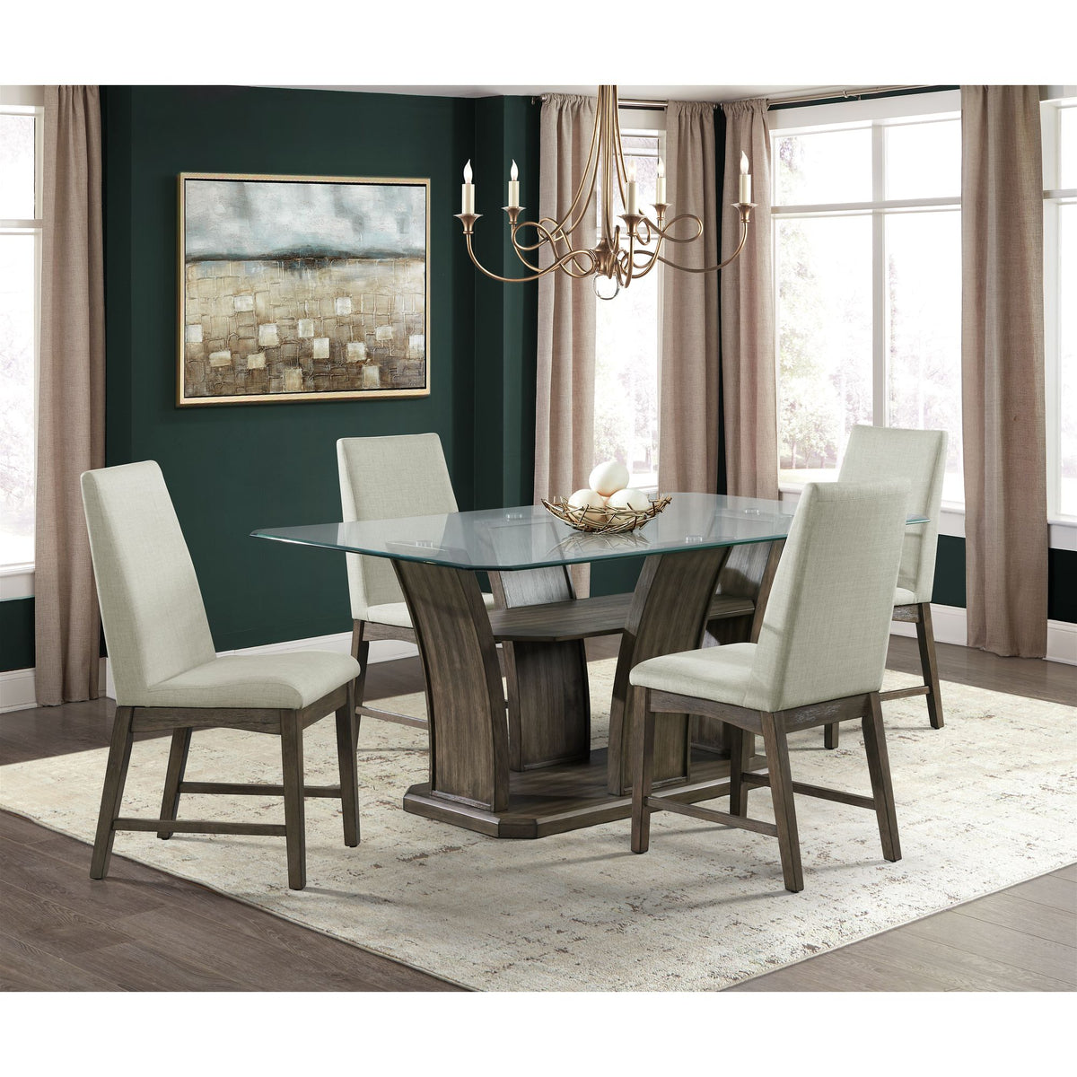 Dapper Rectangular Dining 5PC Set-Table and Four Chair - Jack’s Furniture and More (Laredo, TX)