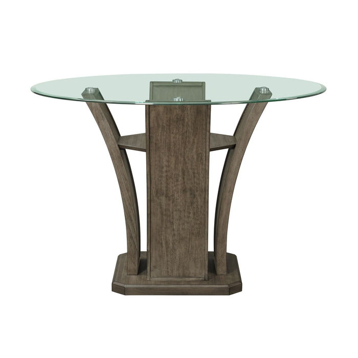 Dapper Grey Round Counter Table - Jack’s Furniture and More (Laredo, TX)