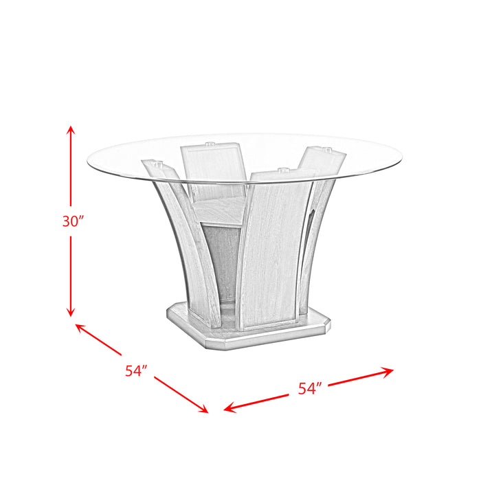 Dapper Grey Round Dining Table - Jack’s Furniture and More (Laredo, TX)