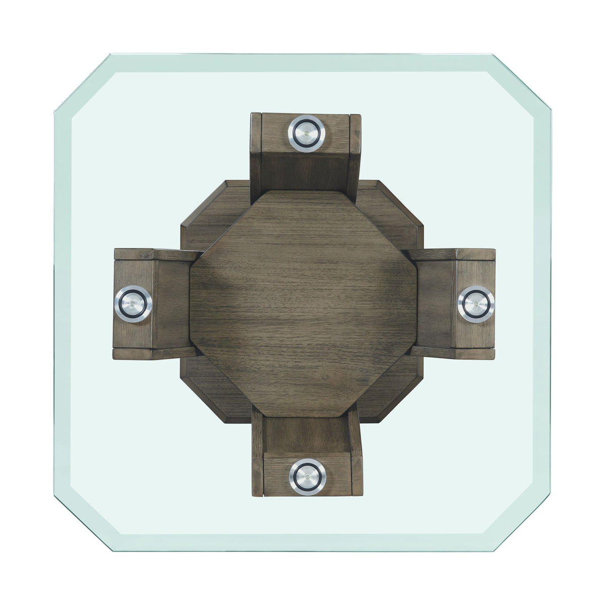 Dapper Square End Table Grey