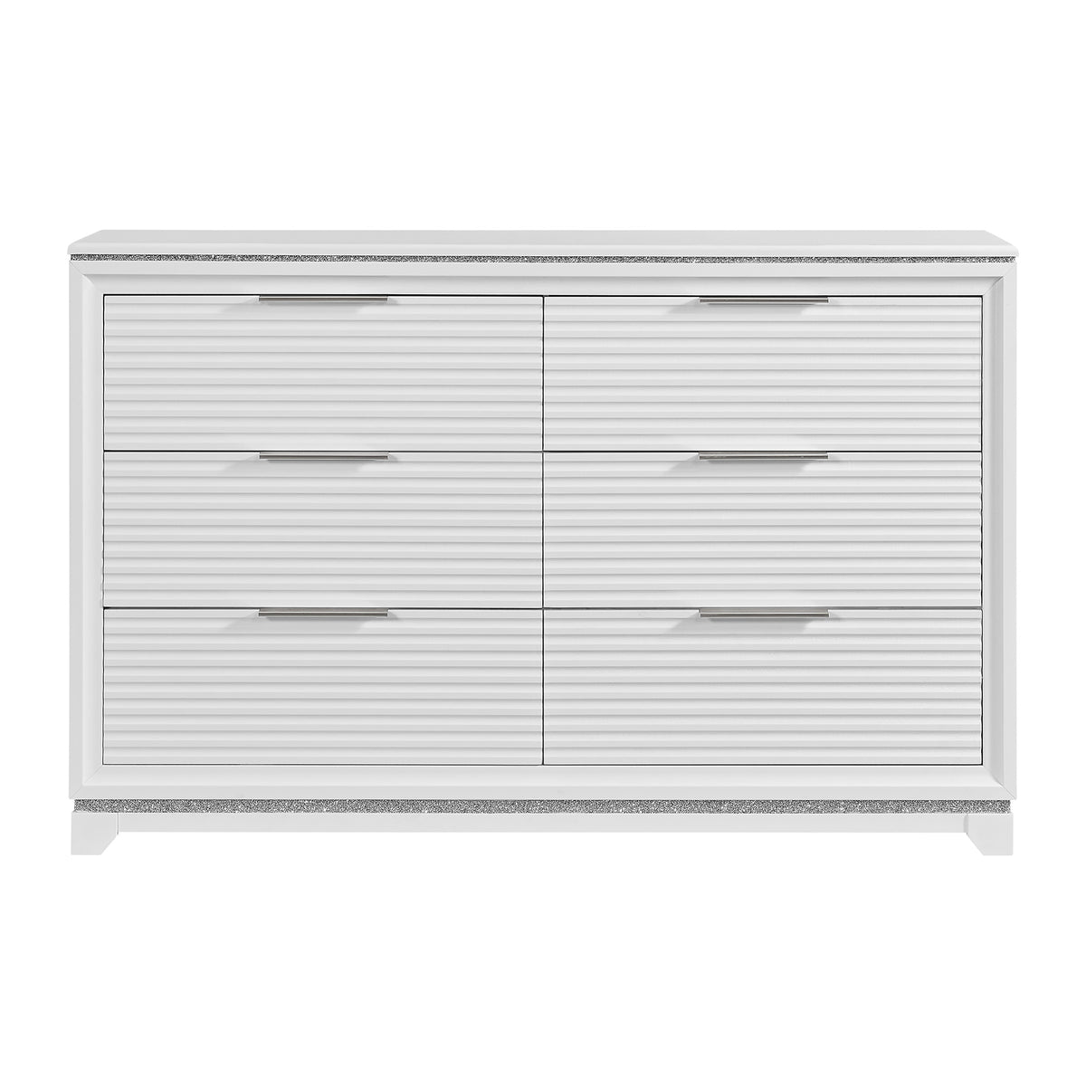 Denmark 6-Drawer Dresser in White - Jack’s Furniture and More (Laredo, TX)