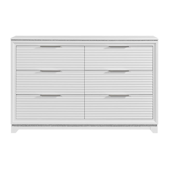Denmark 6-Drawer Dresser in White - Jack’s Furniture and More (Laredo, TX)