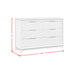 Denmark 6-Drawer Dresser in White - Jack’s Furniture and More (Laredo, TX)
