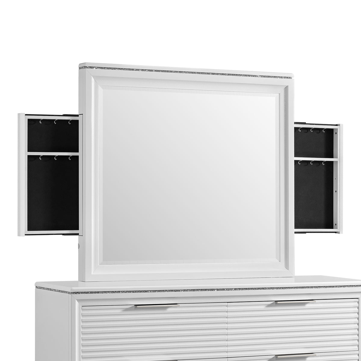 Denmark Dresser and Mirror Set in White - Jack’s Furniture and More (Laredo, TX)
