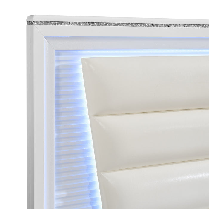 Denmark UPH Bed with Lights - Jack’s Furniture and More (Laredo, TX)