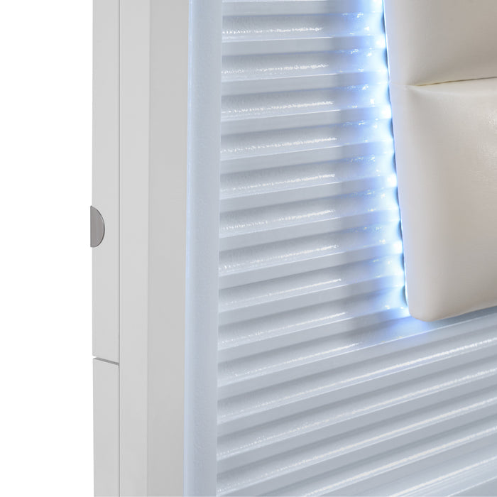 Denmark UPH Bed with Lights - Jack’s Furniture and More (Laredo, TX)