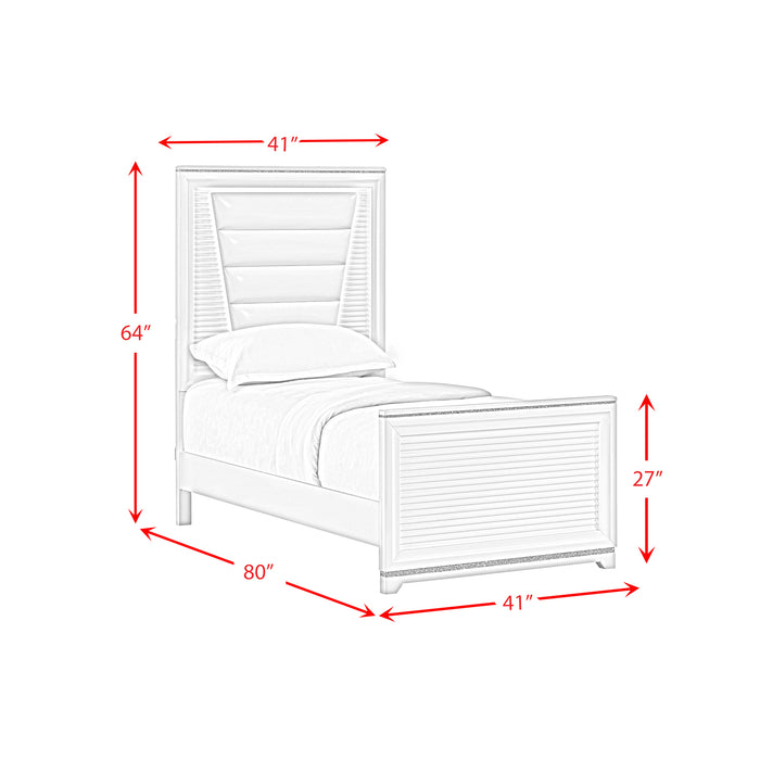 Denmark UPH Bedroom Set with Lights - Jack’s Furniture and More (Laredo, TX)