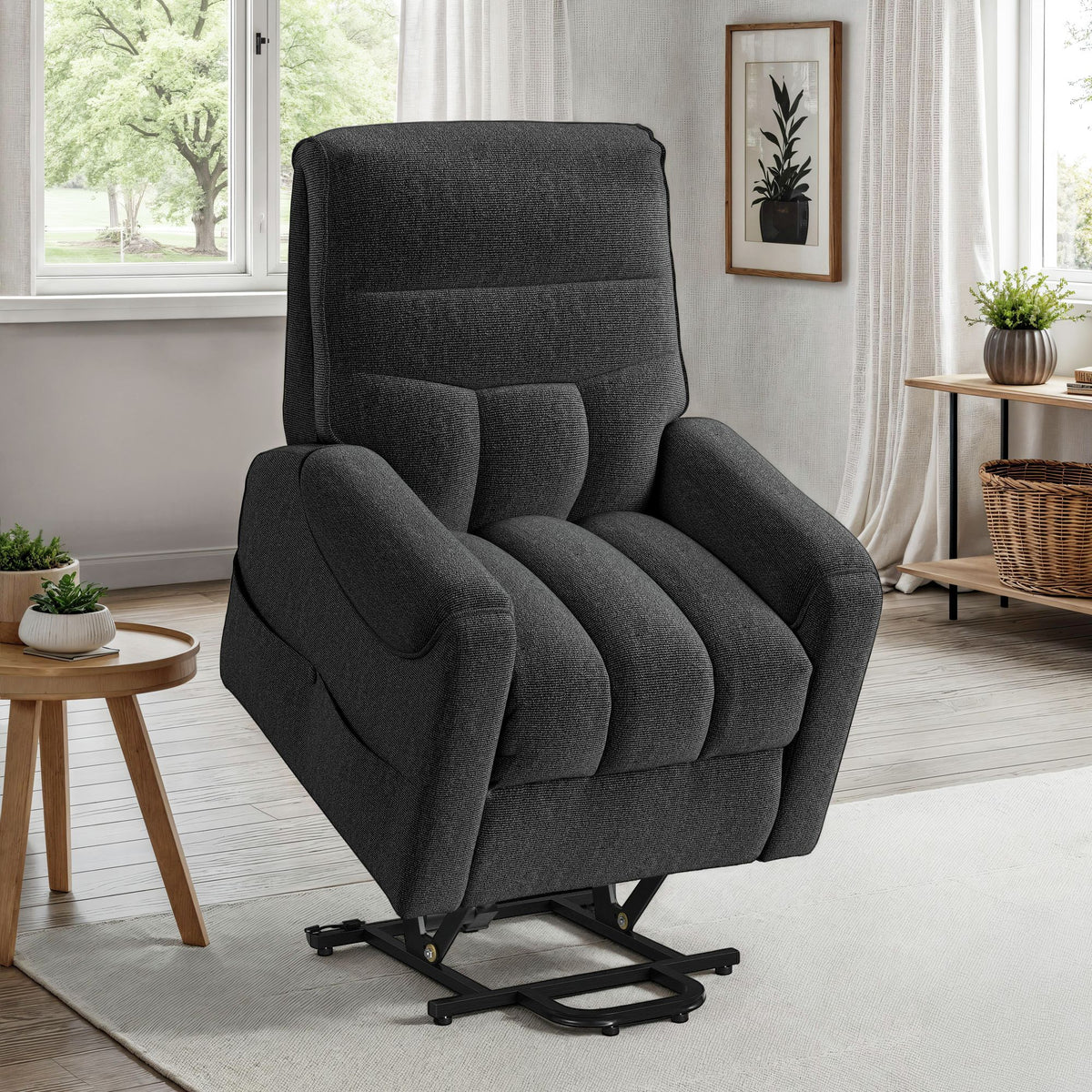 Desoto Power Lift Chair in Sahara Black - Jack’s Furniture and More (Laredo, TX)