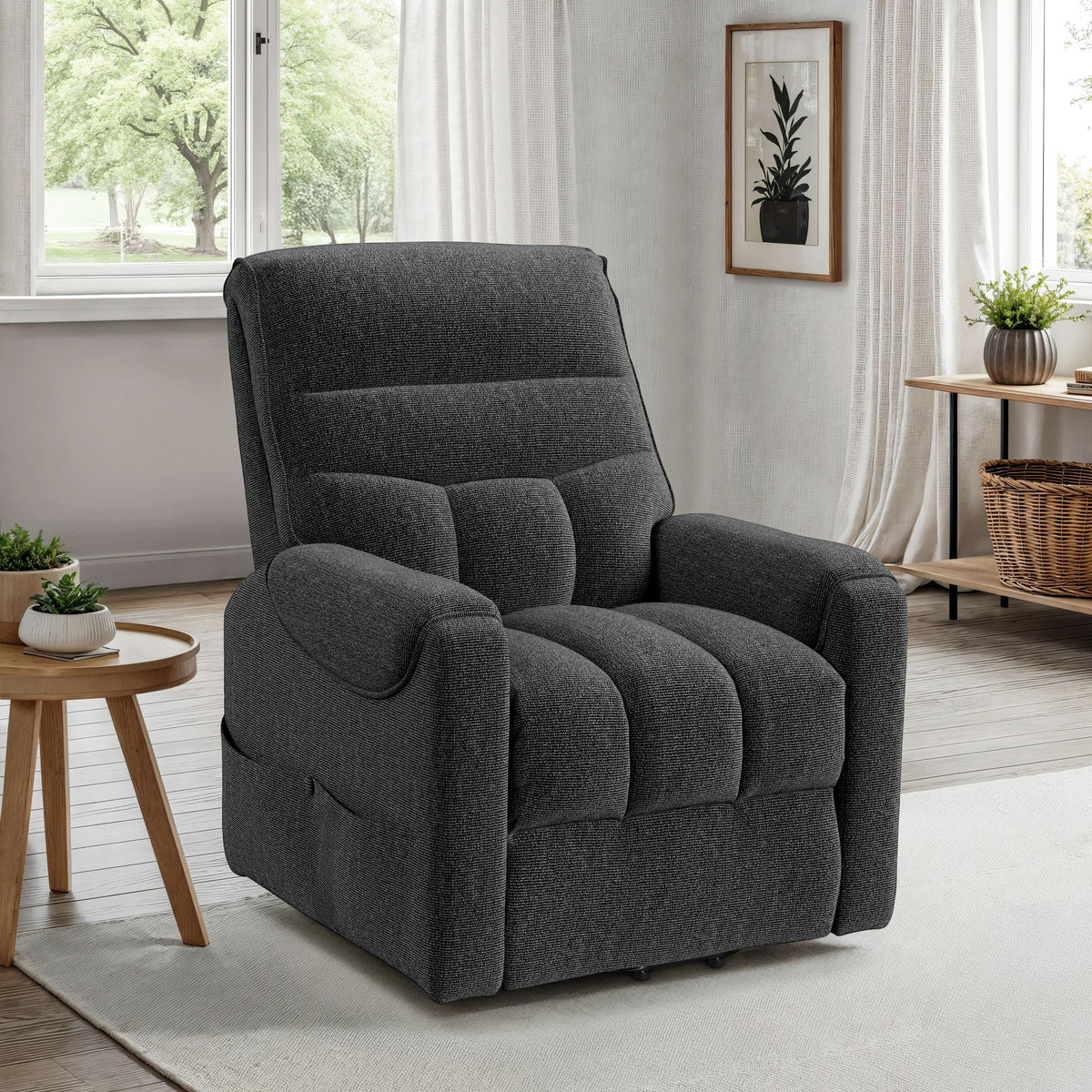 Desoto Power Lift Chair in Sahara Black - Jack’s Furniture and More (Laredo, TX)