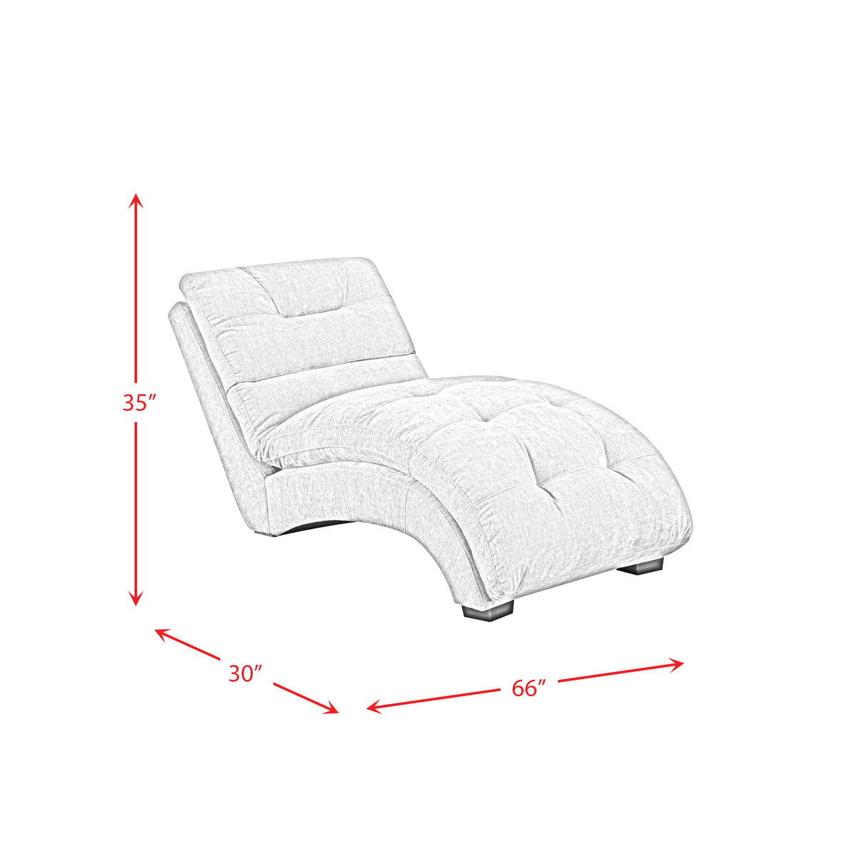 Dominick Chaise In Amigo Granite (3A) - Jack’s Furniture and More (Laredo, TX)