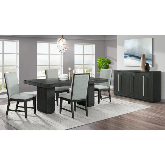 Donovan Rectangular Standard Height Dining Table in Black - Jack’s Furniture and More (Laredo, TX)