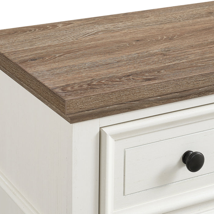 Eastwood Youth 5-Drawer Chest in Brown and Off-White - Jack’s Furniture and More (Laredo, TX)