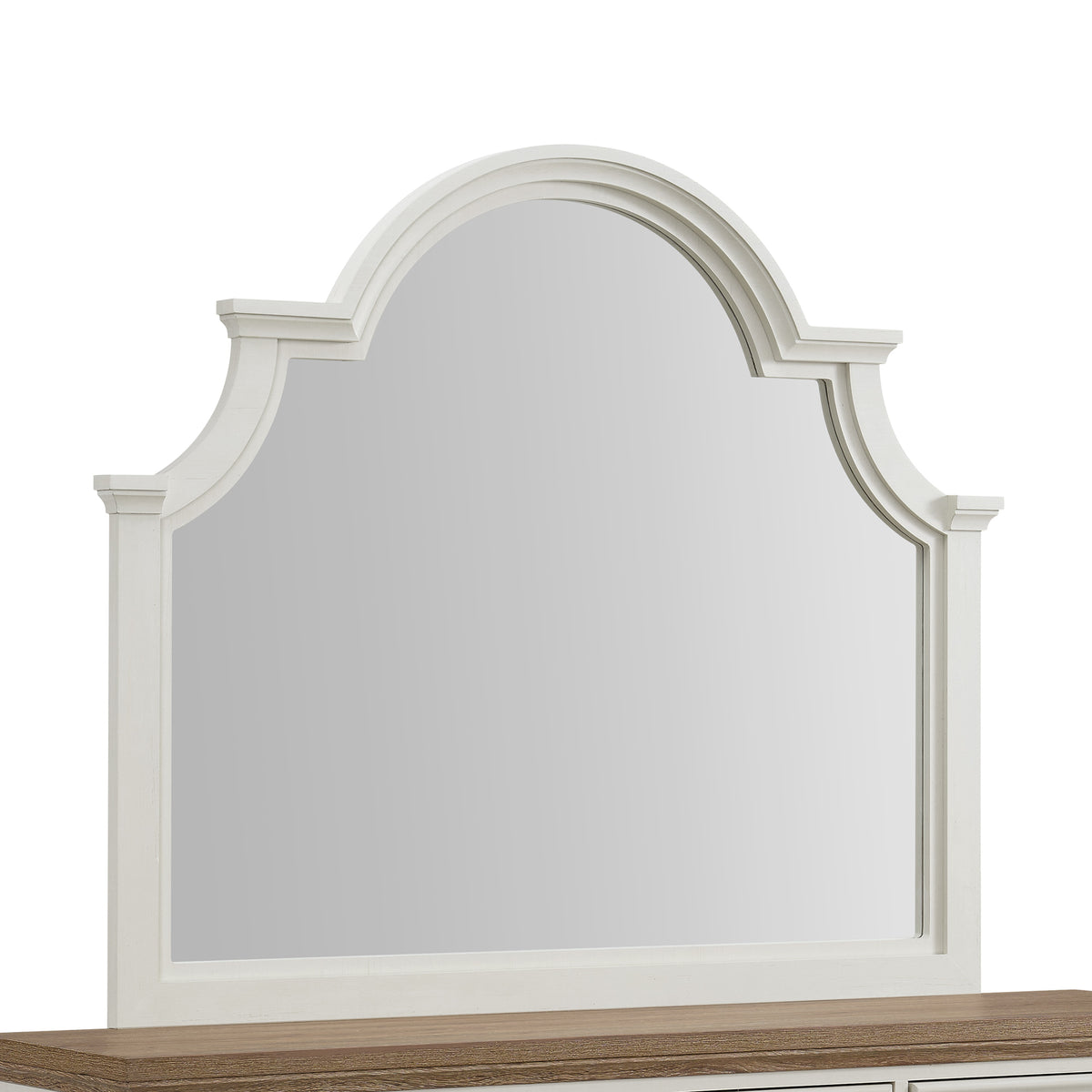 Eastwood Youth Dresser and Mirror Set in Brown and Off-White - Jack’s Furniture and More (Laredo, TX)