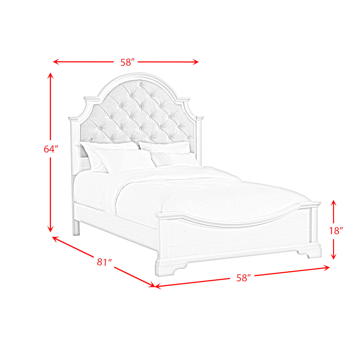 Eastwood Youth UPH Bedroom Set in Off-White - Jack’s Furniture and More (Laredo, TX)