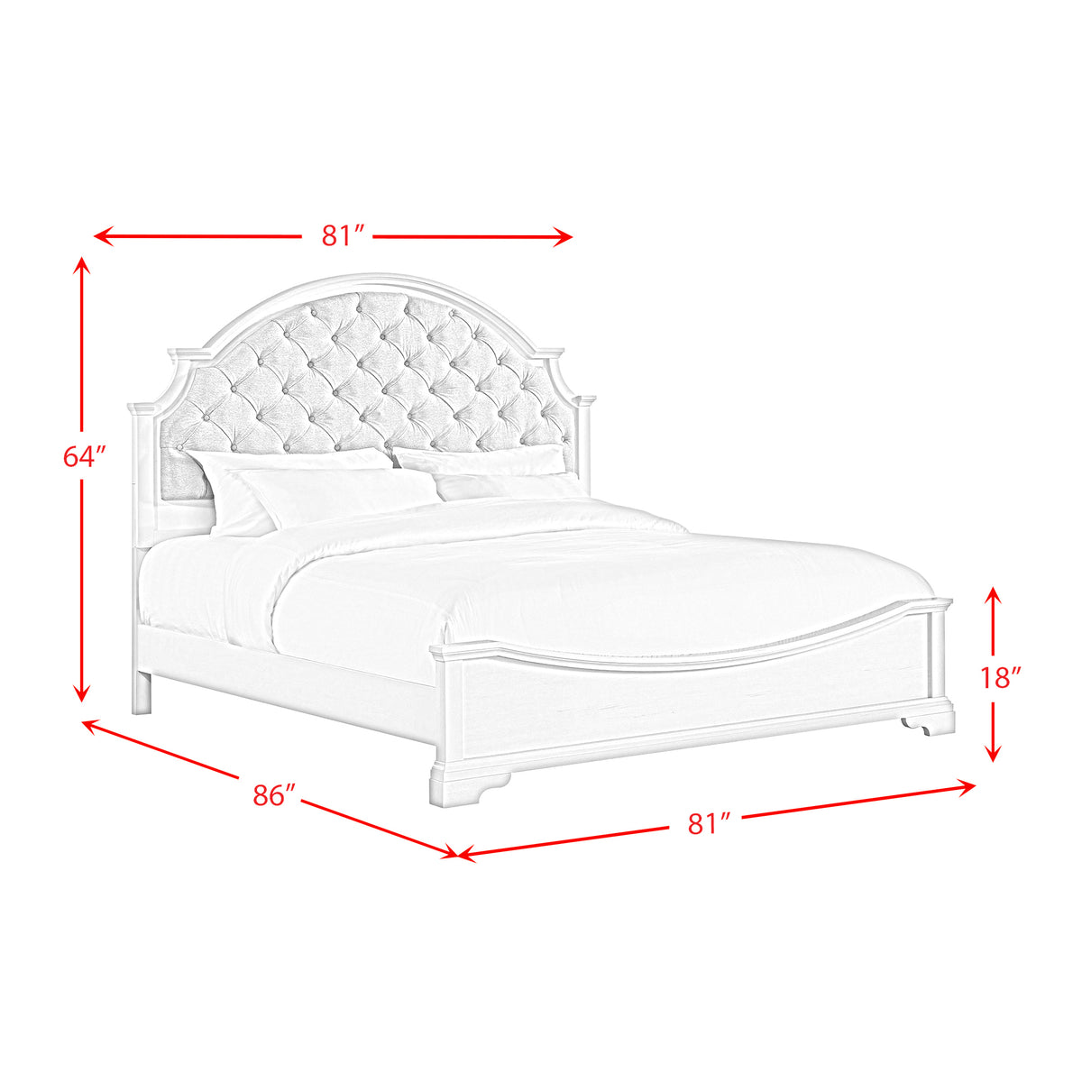 Eastwood Youth UPH Bed in Off-White - Jack’s Furniture and More (Laredo, TX)