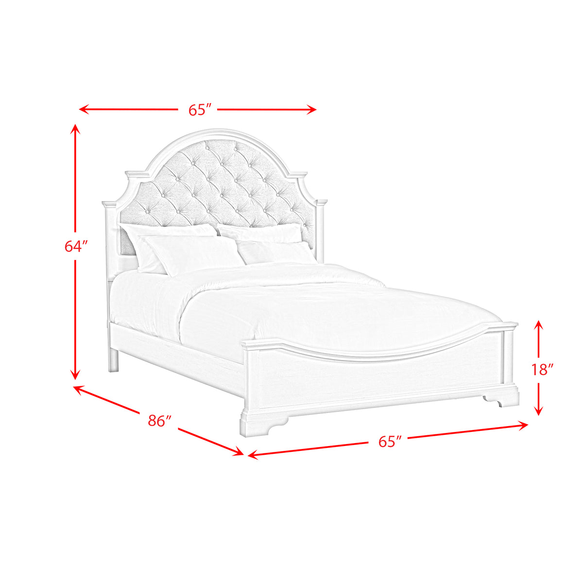 Eastwood Youth UPH Bedroom Set in Off-White - Jack’s Furniture and More (Laredo, TX)