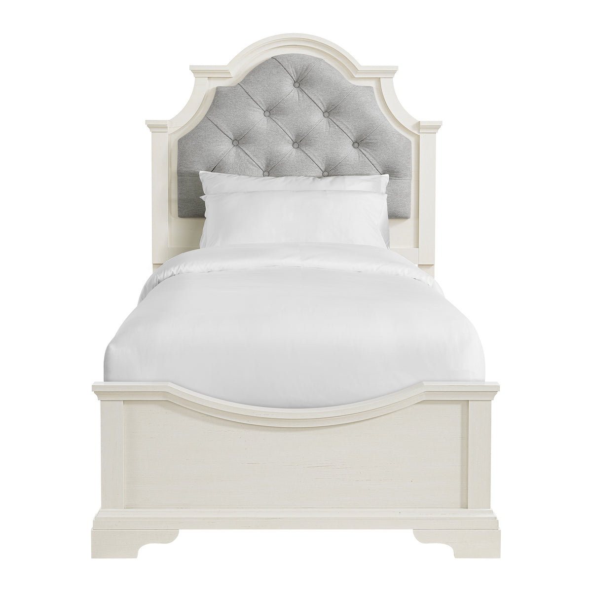 Eastwood Youth UPH Bed in Off-White - Jack’s Furniture and More (Laredo, TX)
