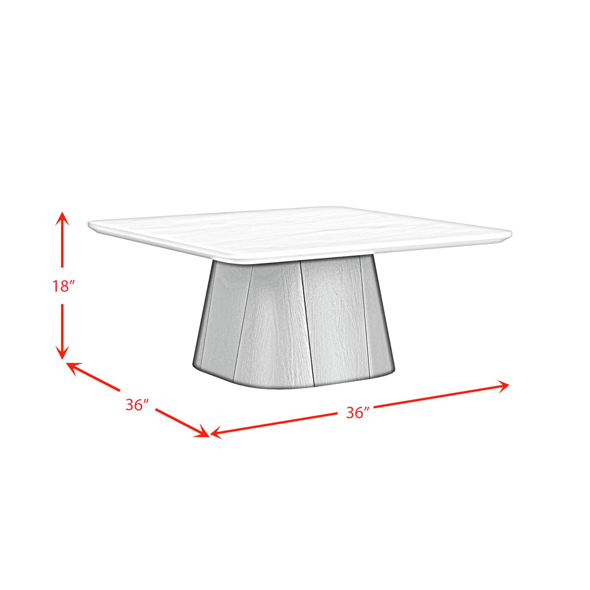 Edison 2PC Occasional Table Set in White and Black-Coffee Table & End Table - Jack’s Furniture and More (Laredo, TX)