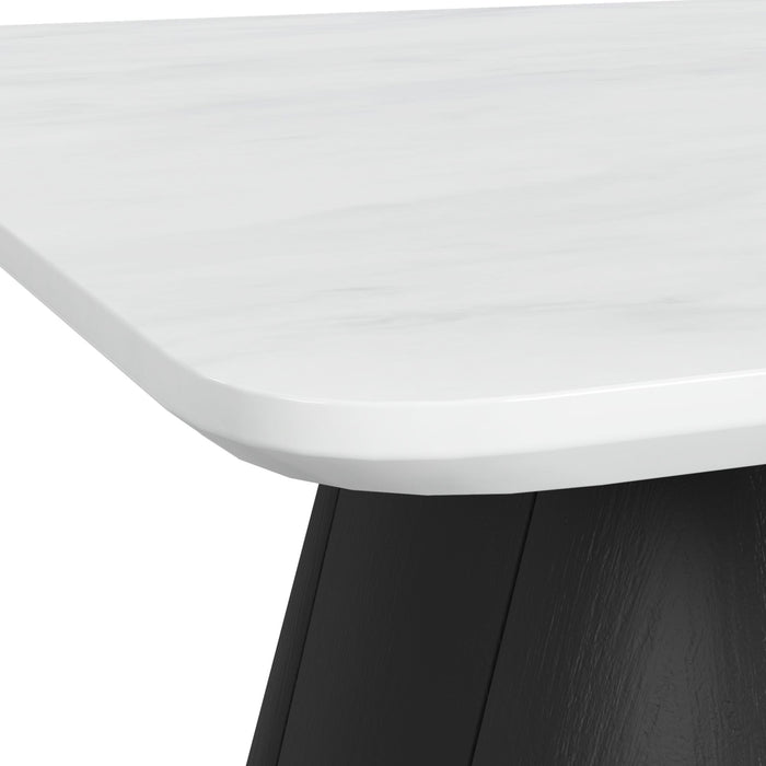 Edison End Table in White and Black - Jack’s Furniture and More (Laredo, TX)