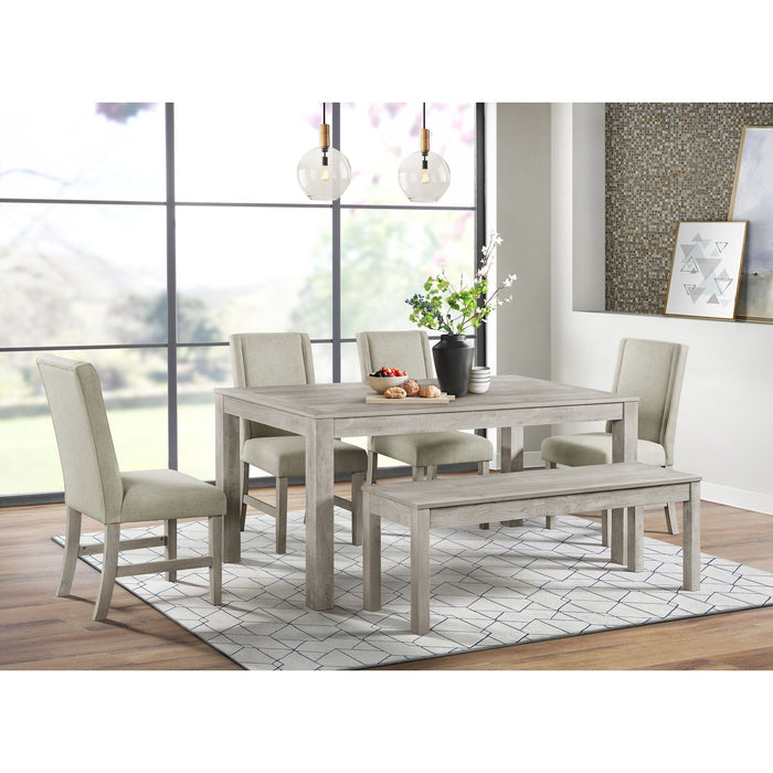 Eleanor Rectangular Dining Table in White - Jack’s Furniture and More (Laredo, TX)