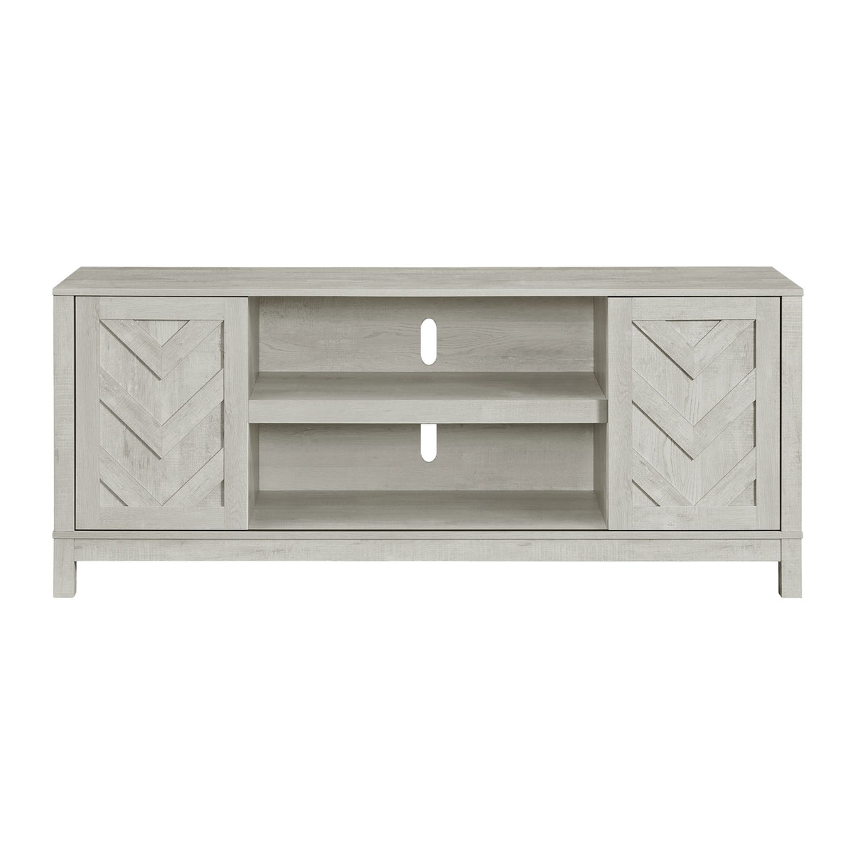 Eleanor 70" TV Stand with Sliding Door in White - Jack’s Furniture and More (Laredo, TX)