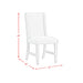 Eleanor Standard Height Dining Set in White-Rectangular Table and Four Chairs - Jack’s Furniture and More (Laredo, TX)