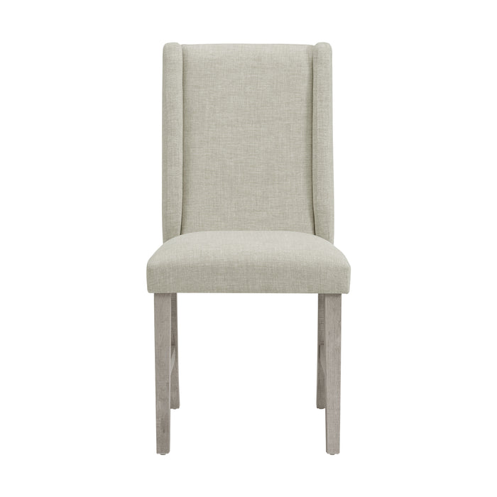 Eleanor Dining Side Chair with Heirloom Fabric in White (2 Per Carton) - Jack’s Furniture and More (Laredo, TX)