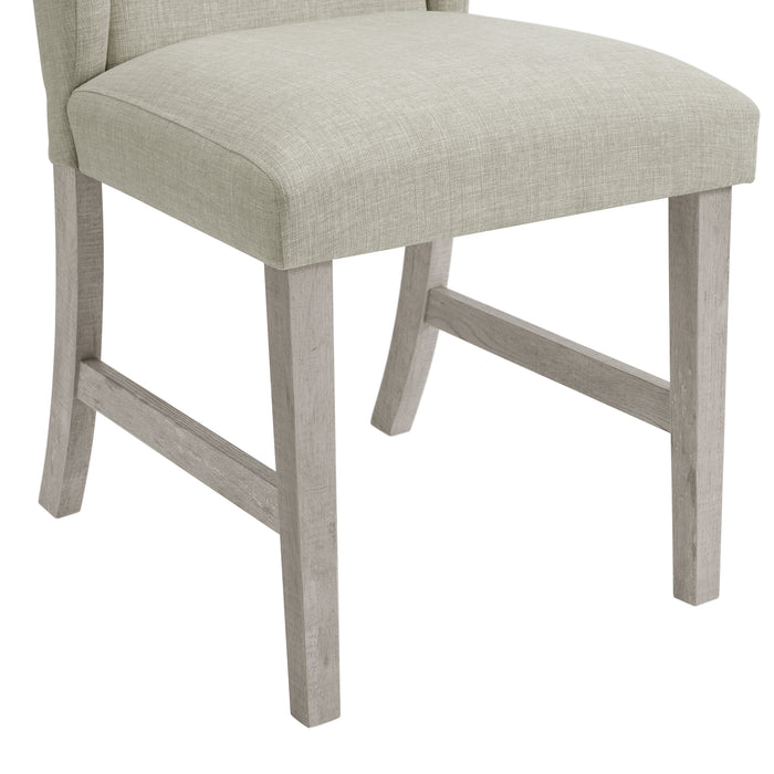 Eleanor Dining Side Chair with Heirloom Fabric in White (2 Per Carton) - Jack’s Furniture and More (Laredo, TX)