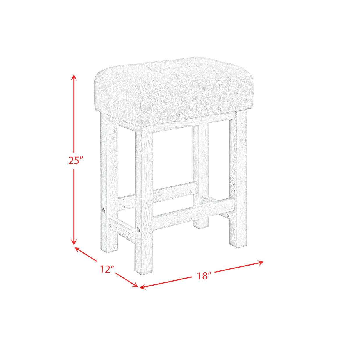 Eleanor Bar Table Single Pack (1 Tables + 3 Stools) in White - Jack’s Furniture and More (Laredo, TX)