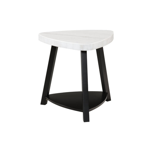 Trinity White Marble Top End Table - Jack’s Furniture and More (Laredo, TX)