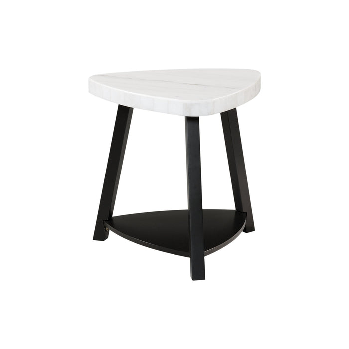 Trinity White Marble Top End Table - Jack’s Furniture and More (Laredo, TX)