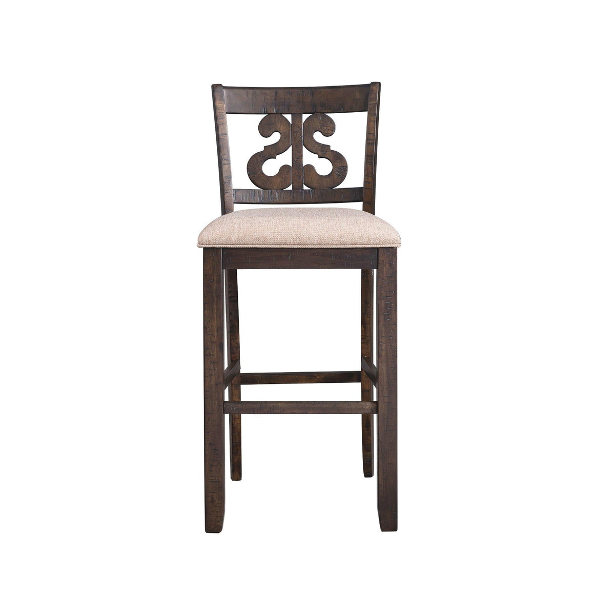 Stone 30" Swirl Back Bar Stool Set of 2 - Jack’s Furniture and More (Laredo, TX)