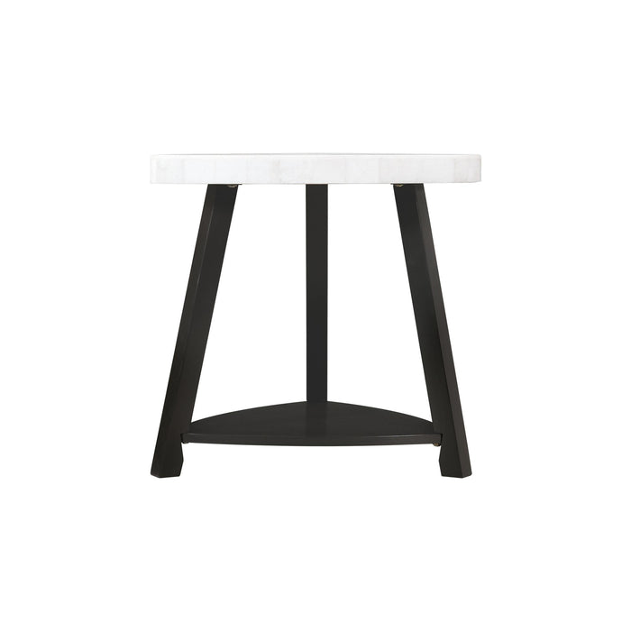 Trinity White Marble Top End Table - Jack’s Furniture and More (Laredo, TX)