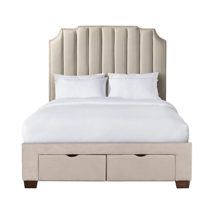 Harper Queen Upholstered Storage Bed - Jack’s Furniture and More (Laredo, TX)