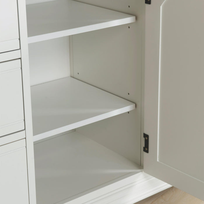 Brookpine White Dresser & Mirror Set - Jack’s Furniture and More (Laredo, TX)