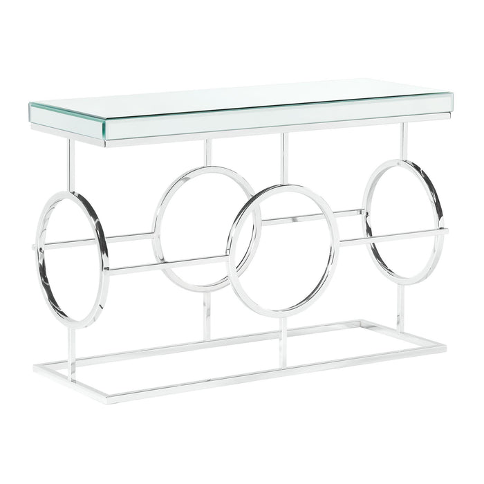 Pearl Rectangle Mirrored Sofa Table - Jack’s Furniture and More (Laredo, TX)