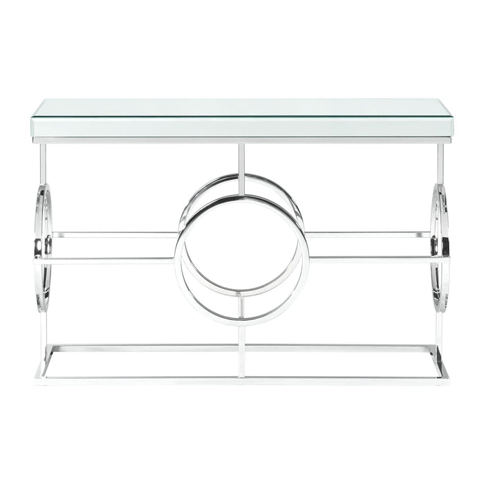 Pearl Rectangle Mirrored Sofa Table - Jack’s Furniture and More (Laredo, TX)