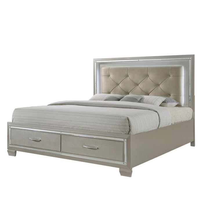 Platinum King Platform Storage Bed - Jack’s Furniture and More (Laredo, TX)