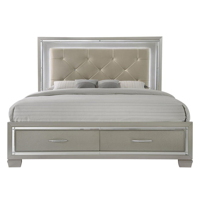 Platinum King Platform Storage Bed - Jack’s Furniture and More (Laredo, TX)