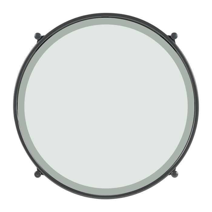 Vienna Round End Table with Glass Top - Jack’s Furniture and More (Laredo, TX)