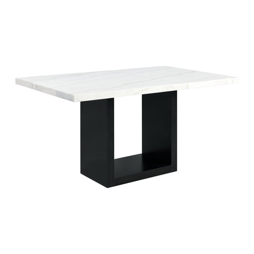 Valentino White Marble Counter Height Dining Table - Jack’s Furniture and More (Laredo, TX)