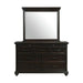 Slater 9-Drawer Dresser with Mirror in Black - Jack’s Furniture and More (Laredo, TX)