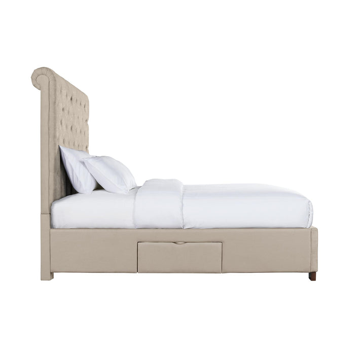 Waldorf Queen Upholstered Storage Bed - Jack’s Furniture and More (Laredo, TX)