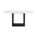Valentino White Marble Counter Height Dining Table - Jack’s Furniture and More (Laredo, TX)