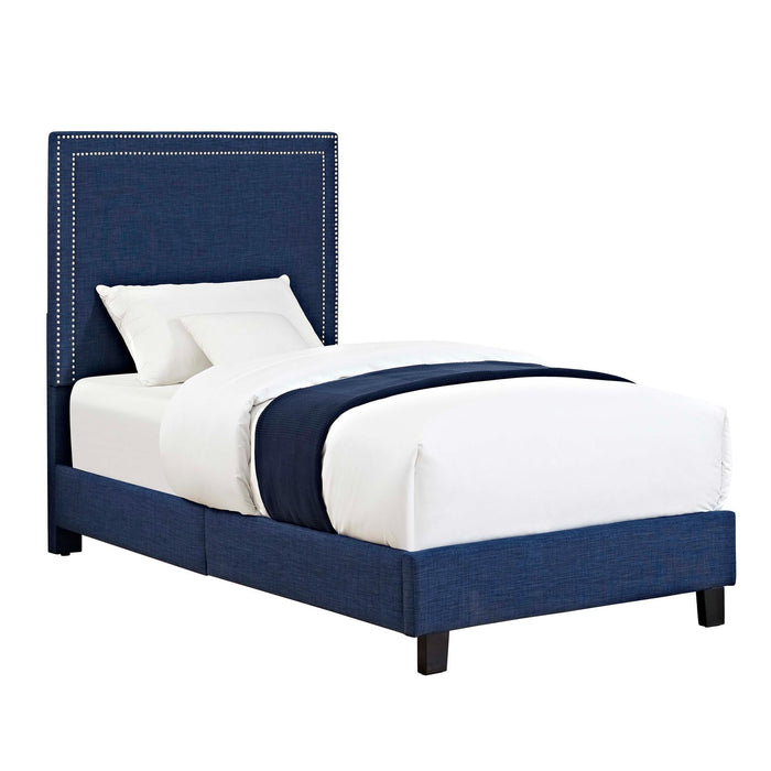 Erica Upholstered Twin Platform Bed - Jack’s Furniture and More (Laredo, TX)