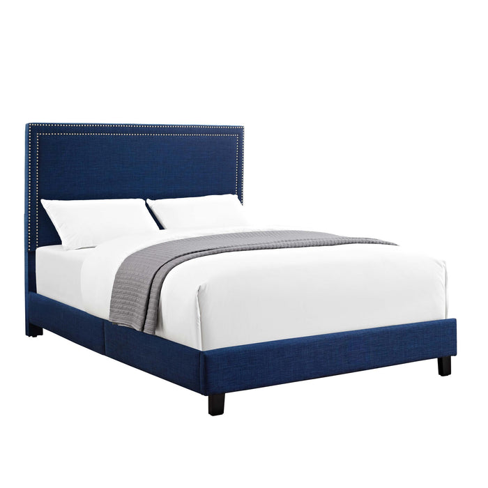Erica Upholstered Queen Platform Bed - Jack’s Furniture and More (Laredo, TX)