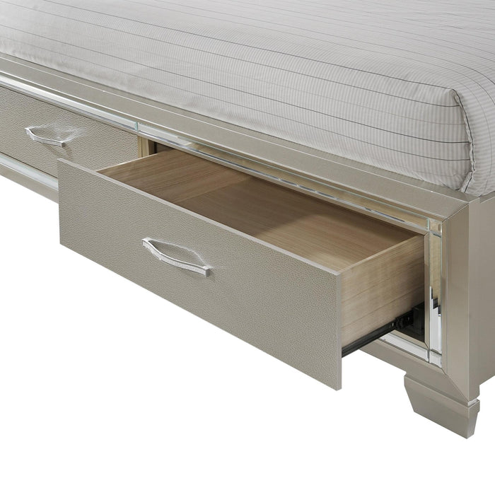 Platinum King Platform Storage Bed - Jack’s Furniture and More (Laredo, TX)