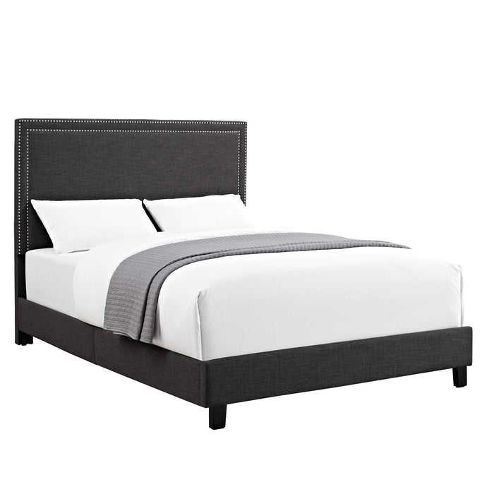 Erica Upholstered Queen Platform Bed - Jack’s Furniture and More (Laredo, TX)